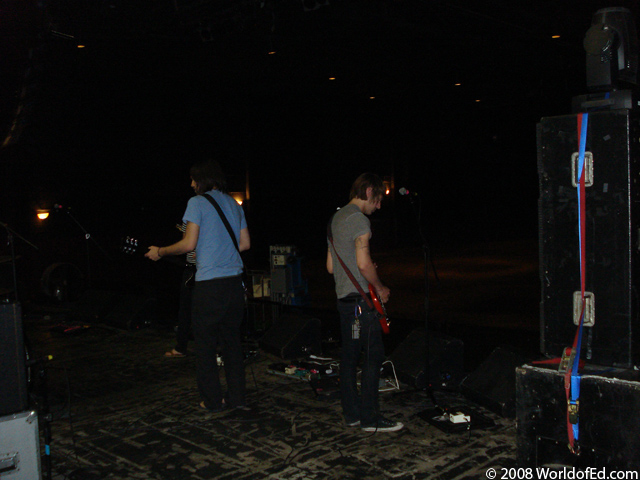 The Honorary Title performing during soundcheck.